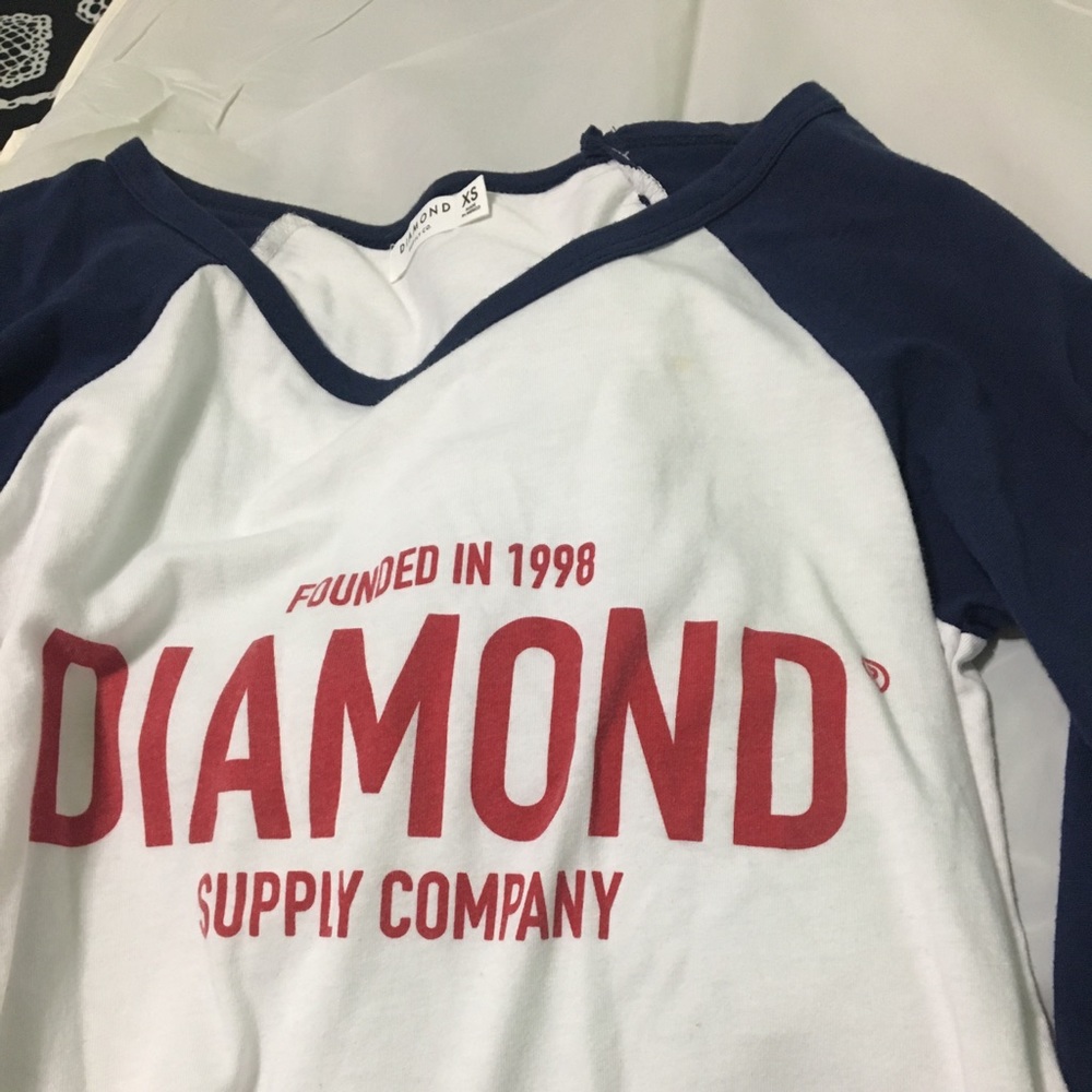 Diamond baseball tee